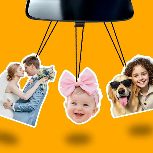 Ambientadores de aire personalizados con imagen - 19 tipos de aromas, ambientador de aire personalizado de doble cara con foto, ambientador de aire