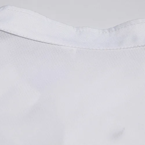 Miniatura 8 de Abrigo de chef unisex de manga corta, uniforme de chef de cocina, chaqueta de trabajo ligera con bolsillos