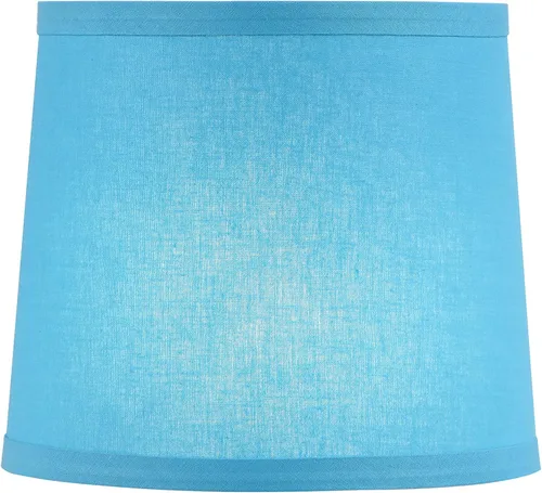 Miniatura 4 de Aspen Creative 58773 Empire Uno - Pantalla de lámpara, azul cielo, parte superior de 7 pulgadas x 8 pulgadas inferior x 7 pulgadas de altura