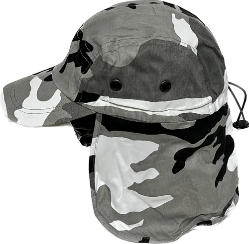 Miniatura 4 de Mrlahat Gorra de pesca ajustable al aire libre con solapa larga para orejas y cuello, unisex
