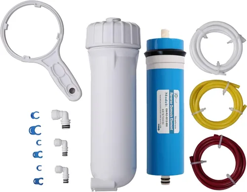 Miniatura 6 de Huining Paquete de 4 tubos de agua para membrana de ósmosis inversa Filtro de agua de membrana RO residencial Reemplazo Cartrige para sistema