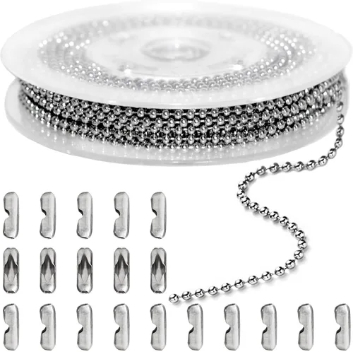 Miniatura 18 de Jishi Cadena de serpiente de oro de 33 pies de 0.047 in, cadenas para hacer joyas, collares, pulseras, suministros de joyería, hallazgos – Rollo