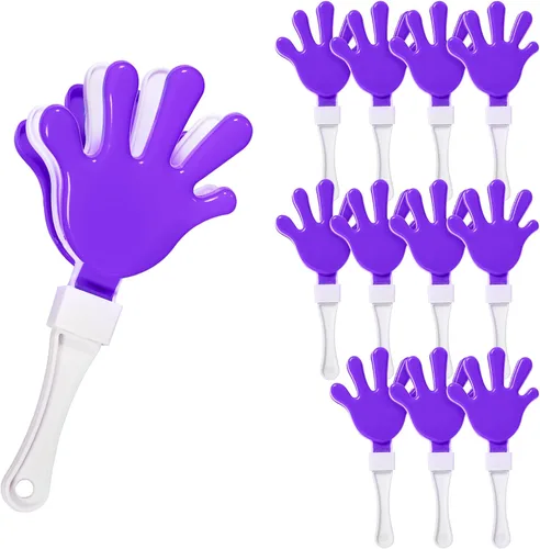 Miniatura 12 de Windy City Novelties Paquete de 12 mini pinzas de mano de 7 pulgadas, ruidosos de plástico para juegos deportivos, rallyes de pep, portones traseros