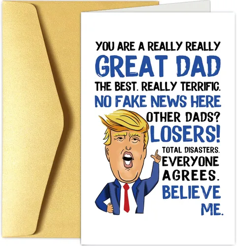 Miniatura 13 de Chenive Tarjeta de feliz primer día del padre para marido, divertida tarjeta del primer día del padre de parte de la esposa, ideas de regalo