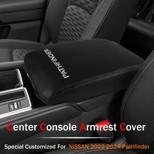 Miniatura 2 de LEXLEY, Funda protectora de piel impermeable con logotipo de Pathfinder, funda protectora de cuero antiarañazos para Nissan 2022 2023 2024 2025 2026