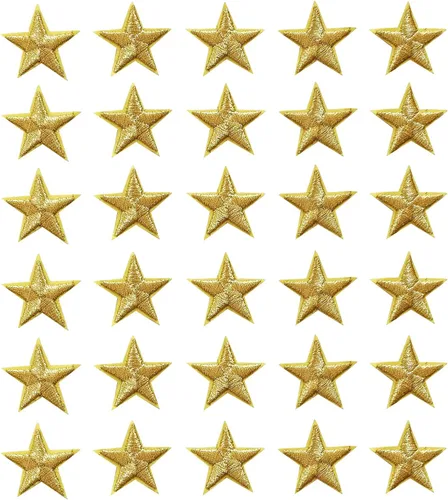 Miniatura 31 de 5 parches para planchar con estrellas negras, parches bordados para ropa, chaquetas, sombreros, mochilas, jeans (3.2 pulgadas)