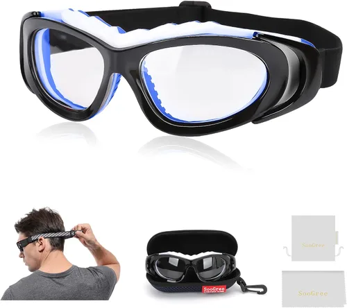 Miniatura 15 de SooGree Anteojos deportivos para hombres y mujeres, para baloncesto, fútbol, deportes, antiniebla, choque, colisión, gafas de uso