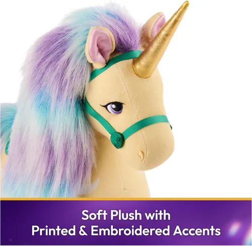 Miniatura 4 de Unicorn Academy Peluche Oficial de Leaf, Animal de Peluche de Unicornio, Juguetes para Niñas de 1 Año en Adelante, Amarillo, 15