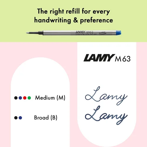 Miniatura 4 de Lamy AL-star Turmalina - Bolígrafo con mango ergonómico transparente y ancho de línea M - cuerpo ligero de aluminio - incluye recarga de bola M 63