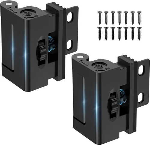 Miniatura 10 de Cerradura de refuerzo de puerta de hogar, 800 libras resistente a la fuerza de bloqueo de bloqueo de seguridad para puerta delantera, apartamento