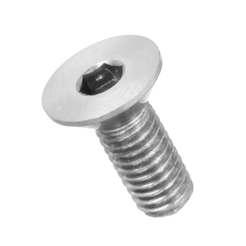 Miniatura 18 de 20 tornillos planos M3 7075 Tornillos Allen de aleación de aluminio Tornillos hexagonales Tornillos de cabeza plana (azul, 0.315 in)