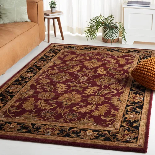 Miniatura 9 de Safavieh colección Heritage HG628A - tapete oriental tradicional hecho a mano de lana verde oscura y dorada, Lana, negro / beige (Black/ Beige)