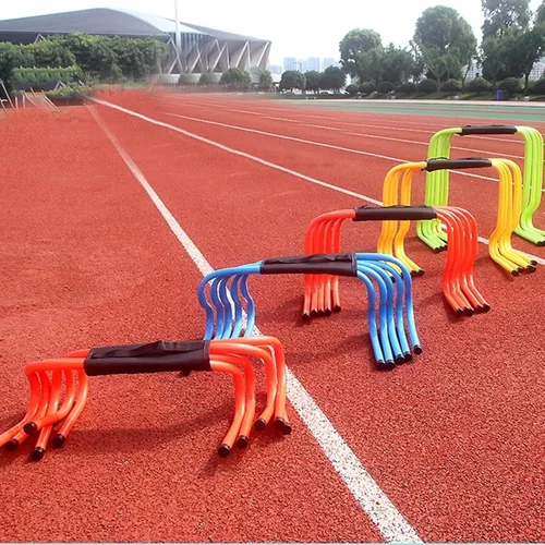 Miniatura 8 de YXXSDP Entrenamiento de velocidad de agilidad obstáculos para atletas, equipo de práctica deportiva portátil multicolor para entrenamiento