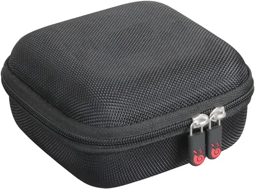Miniatura 4 de Hermitshell Funda de viaje para impresora de bolsillo Phomemo M02 / Phomemo M02 Pro/Phomemo M02S (negro exterior + interior azul claro)