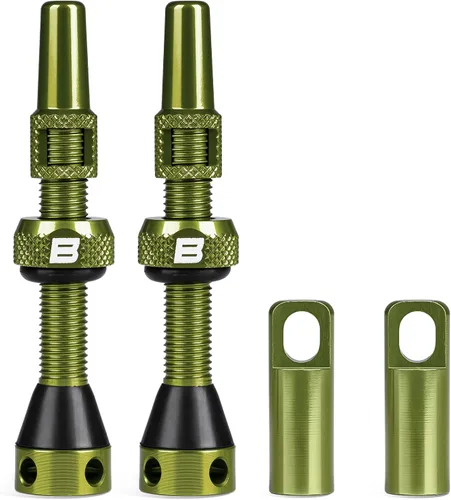 Miniatura 12 de BWSHLF Vástago de Válvula Sin Cámara Presta 40/44/55/60/65/70/80/100 mm, Kit de Vástago Presta de Aleación Super Ligera con Herramienta