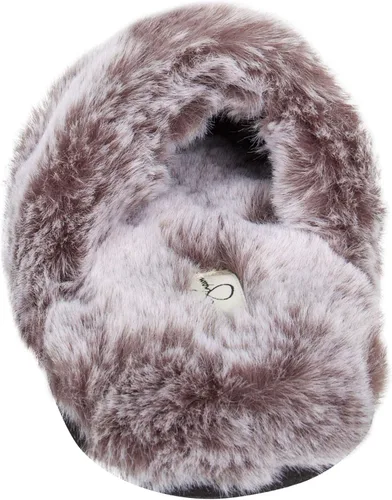 Miniatura 8 de Jessica Simpson - Pantuflas cómodas de piel sintética para mujer con suela antideslizante y espuma viscoelástica