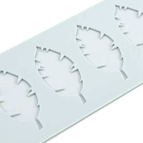 Miniatura 7 de Moldes de silicona para fondant, hojas tropicales, tapete de silicona para impresión de goma de mascar, molde de prensa para pasteles, chocolate