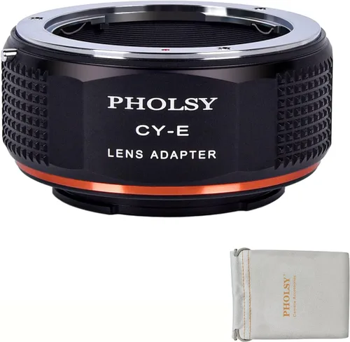 Miniatura 19 de PHOLSY Adaptador de Lente de Enfoque Manual Compatible con Lentes Canon EOS EF a Cámara de Montura E Compatible con Sony a1 a9ii a7S iii/ii, a7R