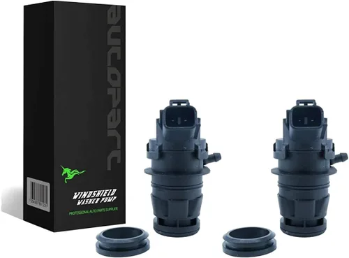 Miniatura 8 de 1 motor de bomba de líquido para limpiaparabrisas delantero/trasero de 12 V con kit de repuesto de arandela de goma compatible con modelos 07-11 CRV