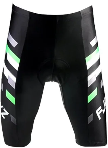 Miniatura 4 de fjqxz Culotte corto de ciclismo para hombre con acolchado 3D Conjunto F011D Negro