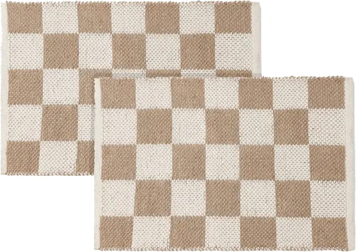 Miniatura 42 de RedEarth · Alfombra rectangular - 2'x3' de yute natural trenzada con respaldo antideslizante - Alfombra boho tejida a mano para dormitorio, cocina