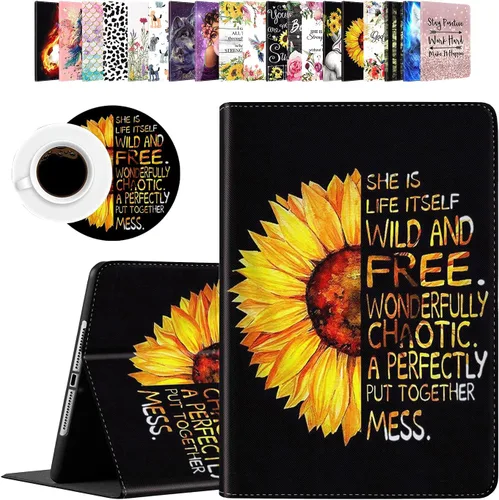 Miniatura 14 de Funda para iPad Mini, iPad Mini 1 2 3 4 5 y juego de posavasos, funda de piel sintética con soporte y apagado automático para iPad 5/4/3/2/1