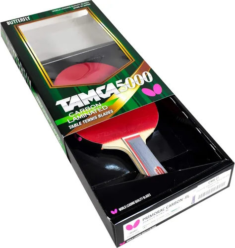 Butterfly Primorac Carbon Pro-Line - Raqueta de tenis de mesa, una de nuestras cuchillas más rápidas alimentada por el poder crudo de la fibra de