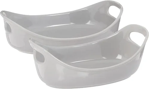 Miniatura 11 de Rachael Ray Cerámicas Fuente Ovalada, 1.4 litros, Gris