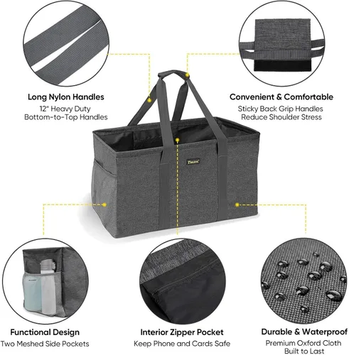 Miniatura 7 de Bolsa de mano con marco + bolsa grande de utilidad