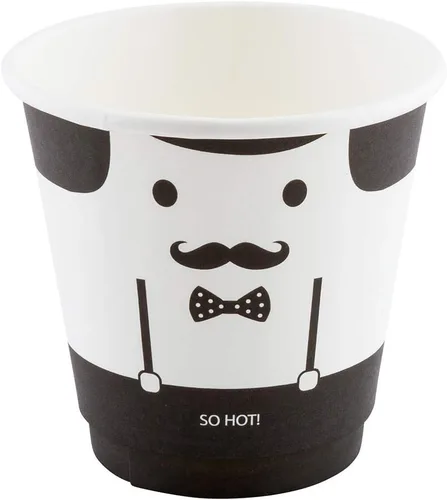 Miniatura 22 de Restaurantware Tazas de café de papel de 4 onzas, 25 tazas de papel desechables de doble pared, a prueba de fugas, reciclables, tazas calientes