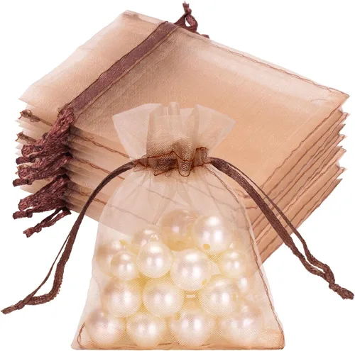 Miniatura 33 de joycraft 50 bolsas de organza amarillo limón – 2.7 x 3.5 pulgadas, bolsa de malla transparente para joyas, pequeña bolsa de favor de fiesta