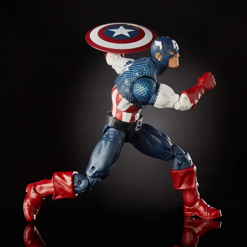 Miniatura 5 de Marvel Comics 80th Anniversary Legends Series - Figura de acción coleccionable de Capitán América, a escala de 6 pulgadas