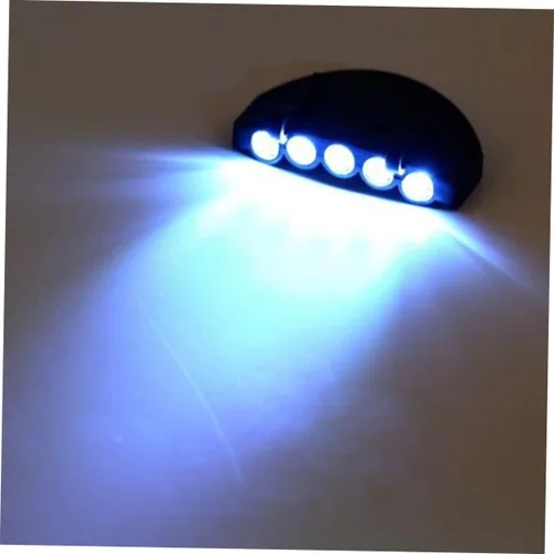 Miniatura 2 de 5 linternas de faro de sombrero duro, linternas para cabeza, linternas de sombrero con clip en LED giratorio, luz de casquillo giratorio, accesorios