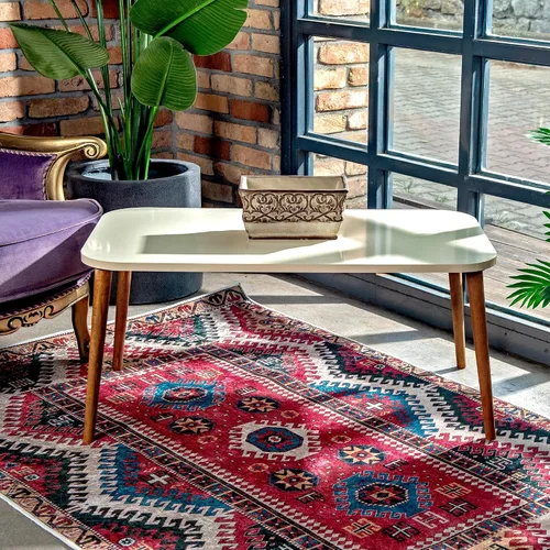 Miniatura 7 de Mesa de centro rectangular de estilo moderno para sala de estar, mesa auxiliar rectangular moderna, mesas de centro para sala de estar, mesa