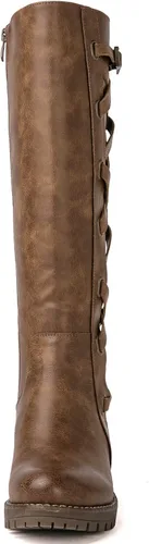 Miniatura 4 de GLOBALWIN Women's Boots Back Lace Up Fall Winter Fashion Knee High Boots For Women