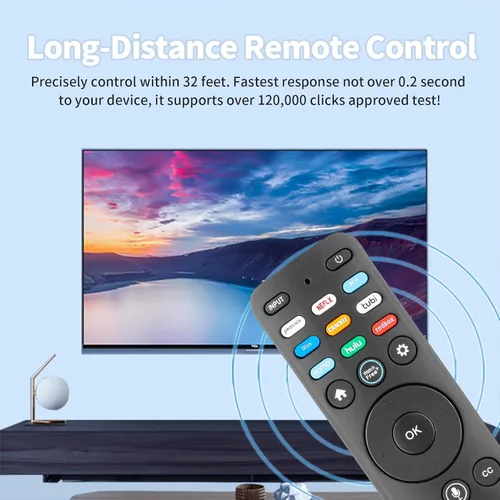 Miniatura 5 de XRT260 Control remoto por voz compatible con Vizio Smart TV V-Series M-Series P-Series Controlador de repuesto con Netflix PrimeVideo Xumo Hulu