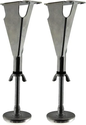 Miniatura 8 de Kings Brand Furniture Patas de soporte central de altura ajustable, patas de marco de cama para patas de apoyo centrales, pata de soporte