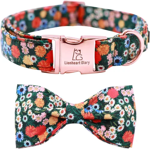 Miniatura 39 de Lionheart glory Collar de perro, Collar de perro para niños con corbatín azul ajustable, Collar con corbata para perros grandes Bandera