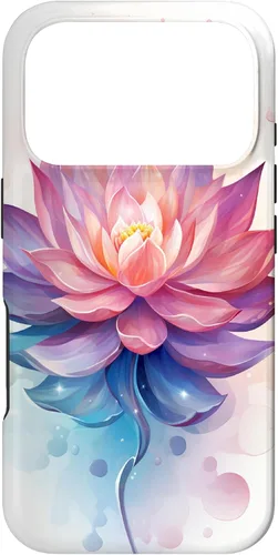 Miniatura 29 de Funda para iPhone 14 Pro Max Lotus Flower Symbol of Beauty and Spirituality Illustration Case