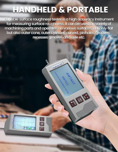 Miniatura 5 de Medidor Profesional de Rugosidad de Superficie Digital Medidor Portátil de Rugosidad de Superficie con 22 Parámetros Perfilómetro Portátil