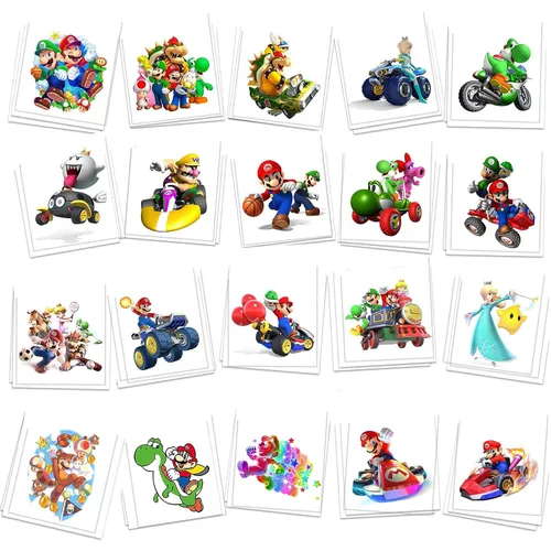 60 piezas de tatuajes temporales de dibujos animados para niños, juguetes de tatuajes temporales para niños, pegatinas de arte DIY, suministros de