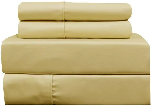 Miniatura 2 de Royal Hotel Bedding Sábanas de 650 hilos, sábanas sin arrugas, bolsillo profundo, mezcla de algodón, sábanas de satén, hipoalergénicas, 5 piezas