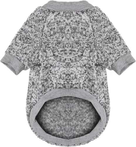 Miniatura 6 de Jecikelon Ropa para Perros Suéter para Perros Ropa Suave para Cachorros Ropa de Invierno Suéteres para Cachorros Atuendo Cálido para Perros Pequeños