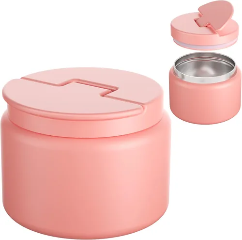 Miniatura 10 de Termo de sopa de 14.5 onzas para comida caliente para niños, tarro de comida aislado al vacío, termo de sopa sin torsiones para comida caliente
