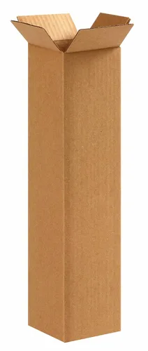 BOX USA Cajas de envío de 4 pulgadas de largo x 4 pulgadas de ancho x 16 pulgadas de alto, paquete de 25 cajas de cartón corrugado para mudanza,