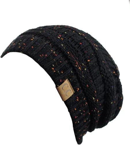 Miniatura 100 de C.C Trendy Warm Chunky Soft Stretch Cable Knit Beanie