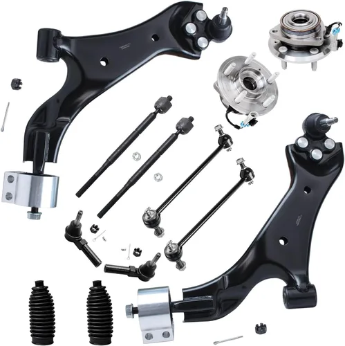 Miniatura 35 de Detroit Axle - Kit de extremo delantero RWD para Chrysler 300 Dodge Challenger Charger Upper Lower Control Arms rótulas de rodamiento de rueda Bujes