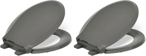 Miniatura 49 de KOHLER 4636-RL-0 Cachet ReadyLatch - Asiento de inodoro alargado con cierre lento, asiento de inodoro de cierre suave con tapa silenciosa, topes