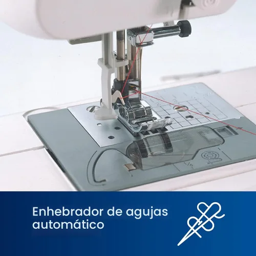 Miniatura 6 de Brother Máquina de coser y acolchar, computarizada, 165 puntadas integradas, pantalla LCD, mesa ancha, 8 pies prensatelas incluidos, blanco, 20x12x17