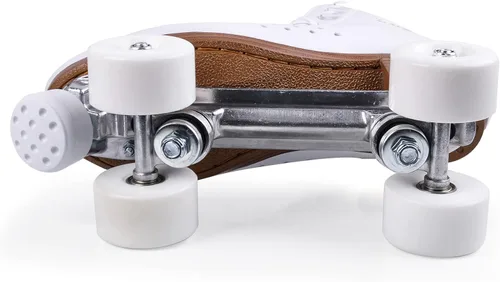 Miniatura 7 de PAPAISON Patines de ruedas para mujeres y hombres, de lujo de 2 capas de microfibra de cuero de doble fila - Patines clásicos de ruedas para niñas